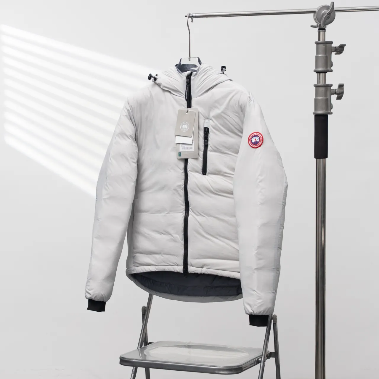 P860 CANADA GOOSE丨Canada Goose 5078 single zipper armband hooded down jacket Color: Silver Gray Size: XS-XL